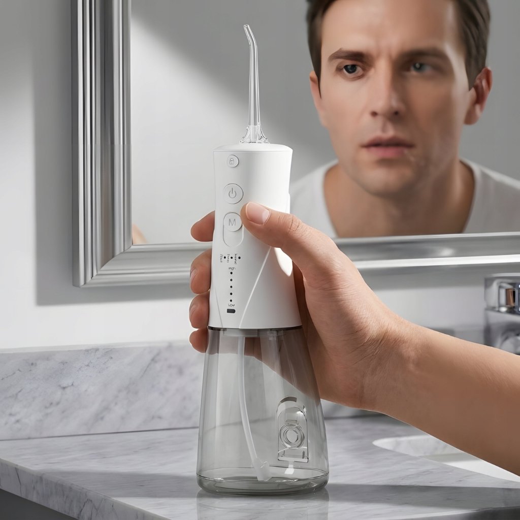 Irygator bezprzewodowy 230 ml, 7 końcówek, 3 tryby i 5 poziomów | REEVE