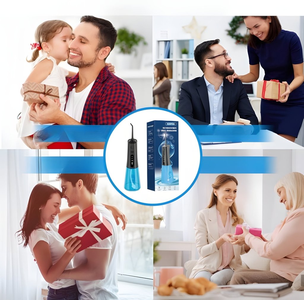 Irygator bezprzewodowy 300 ml, 6 końcówek, 3 tryby, IPX7 | REEVE
