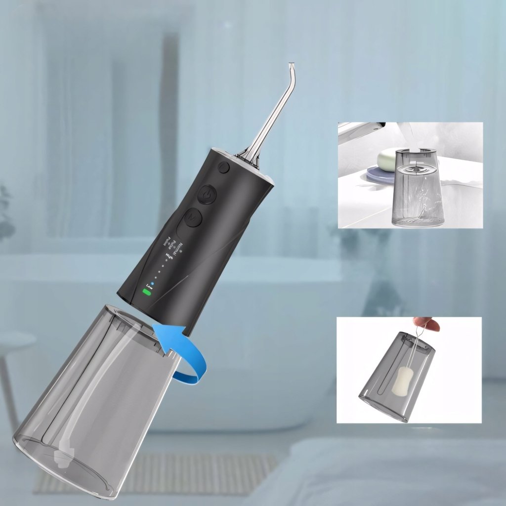 Irygator bezprzewodowy SURFOU 300ml 6 dysz IPX7 | REEVE