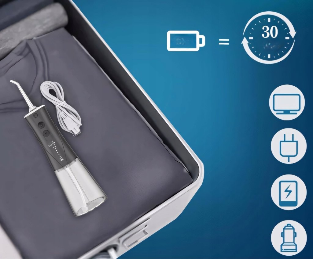 Irygator bezprzewodowy SURFOU 300ml 6 dysz IPX7 | REEVE