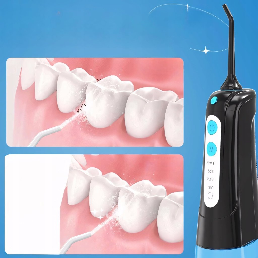 Irygator do zębów jamy ustnej bezprzewodowy 300ml 4 tryby DIY | REEVE