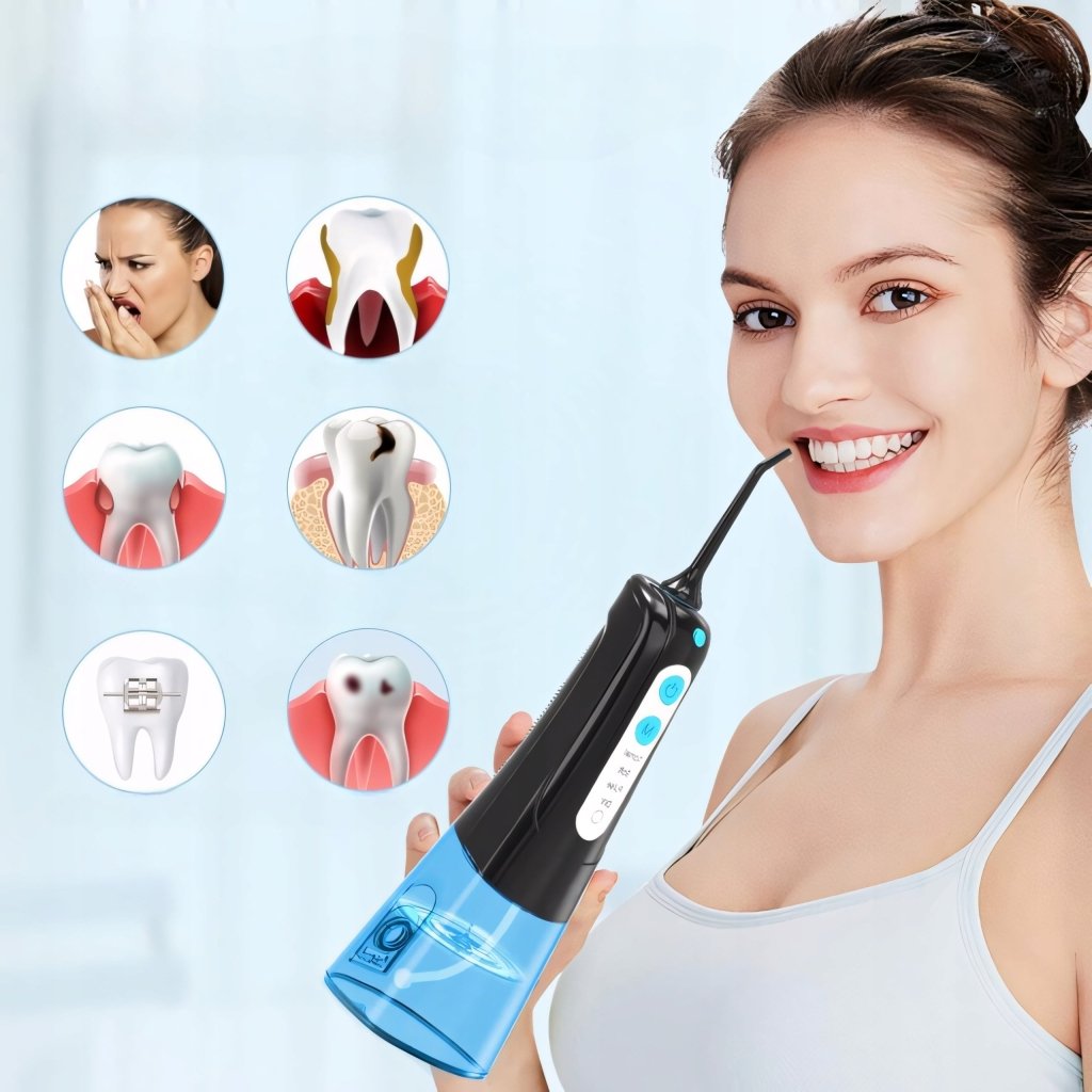 Irygator do zębów jamy ustnej bezprzewodowy 300ml 4 tryby DIY | REEVE