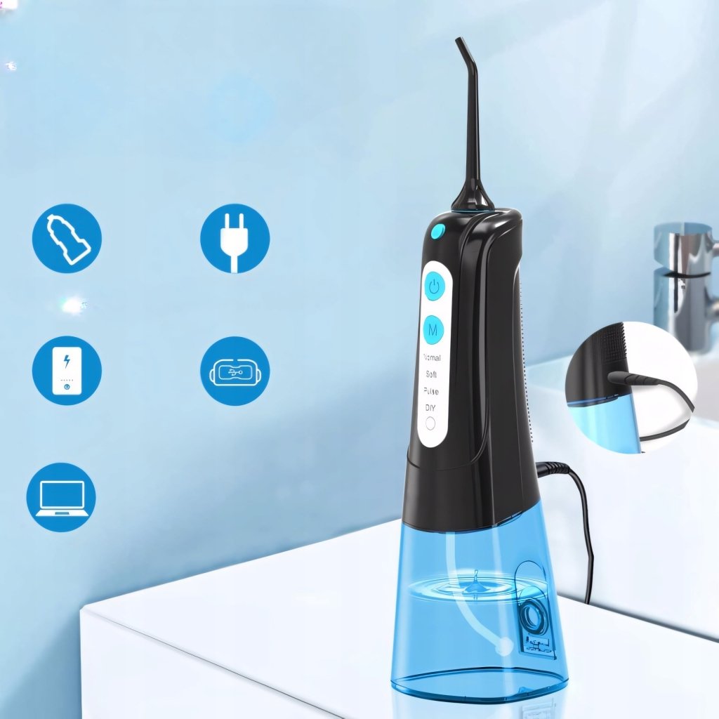 Irygator do zębów jamy ustnej bezprzewodowy 300ml 4 tryby DIY | REEVE