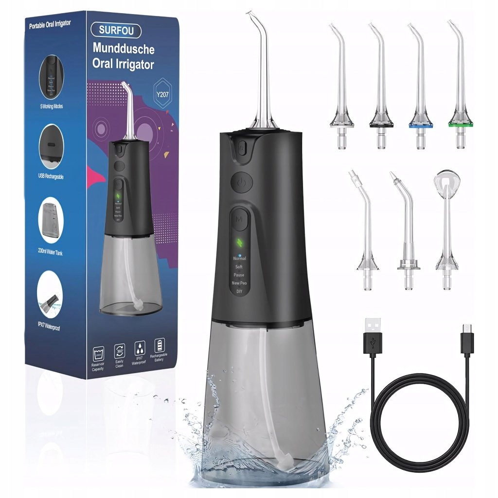 Irygator do zębów SURFOU 300ml bezprzewodowy | REEVE