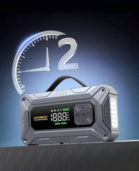 Jump starter 8000 A z kompresorem 160 PSI, 27000 mAh, USB - C | REEVE
