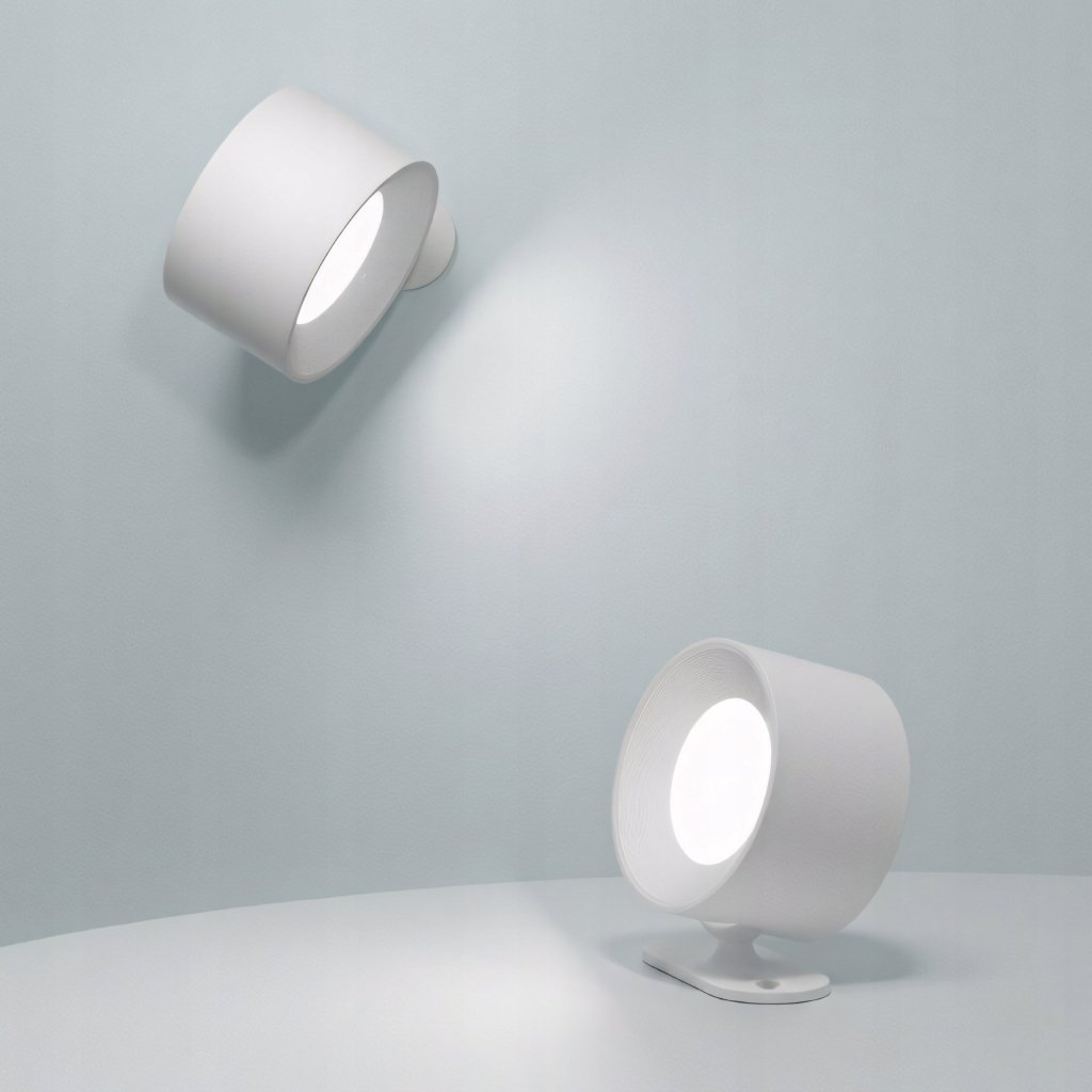 Kinkiet LED bezprzewodowy z magnetyczną kulą 360°, USB - C, 3 barwy | REEVE