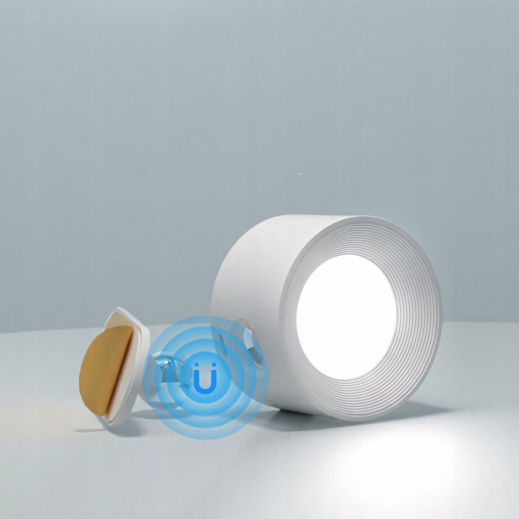 Kinkiet LED bezprzewodowy z magnetyczną kulą 360°, USB - C, 3 barwy | REEVE