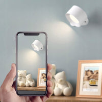 Kinkiet LED bezprzewodowy z magnetyczną kulą 360°, USB - C, 3 barwy | REEVE