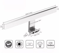 Kinkiet LED łazienkowy nad lustro 40 cm, 820 lm, IP44, chrom | REEVE