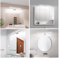 Kinkiet LED łazienkowy nad lustro 40 cm, 820 lm, IP44, chrom | REEVE