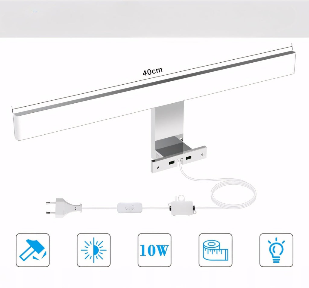 Kinkiet LED łazienkowy nad lustro 40cm IP44 4000K | REEVE