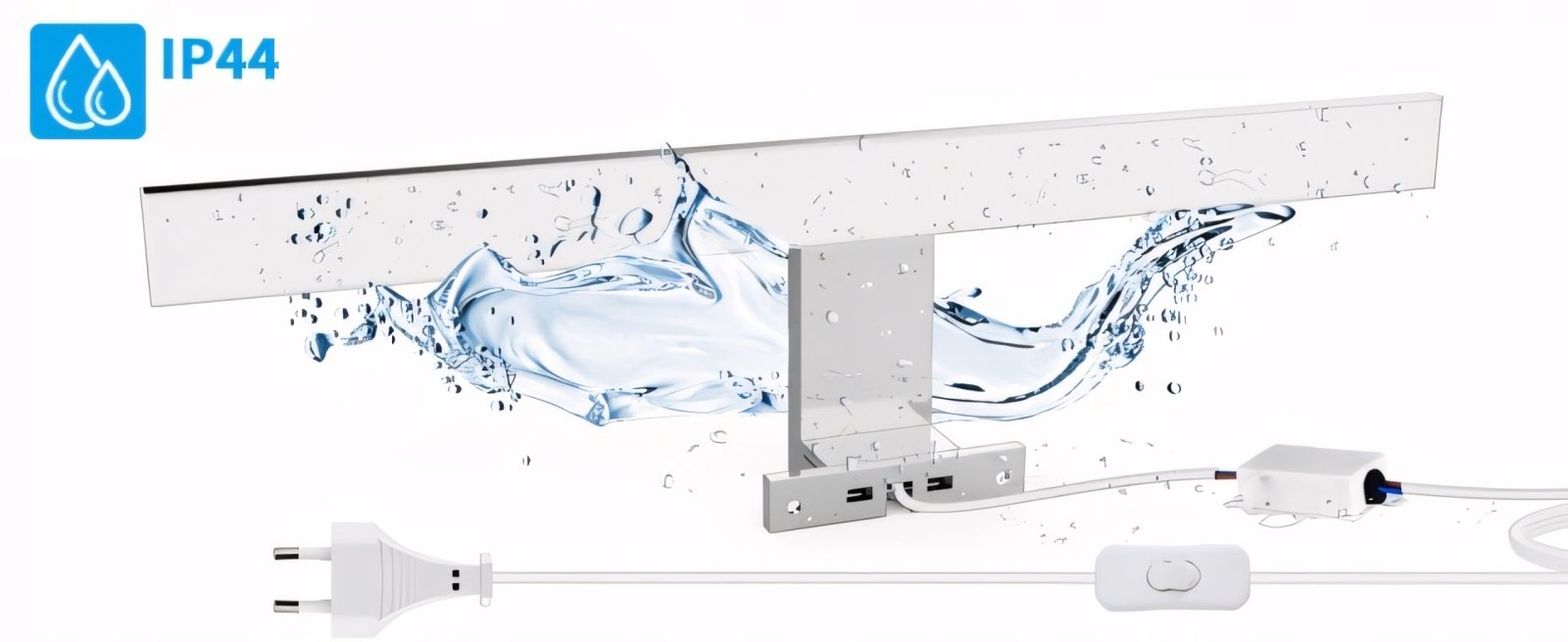 Kinkiet LED łazienkowy nad lustro 40cm IP44 4000K | REEVE