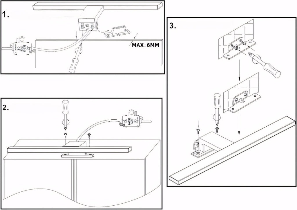 Kinkiet LED łazienkowy nad lustro 40cm IP44 | REEVE