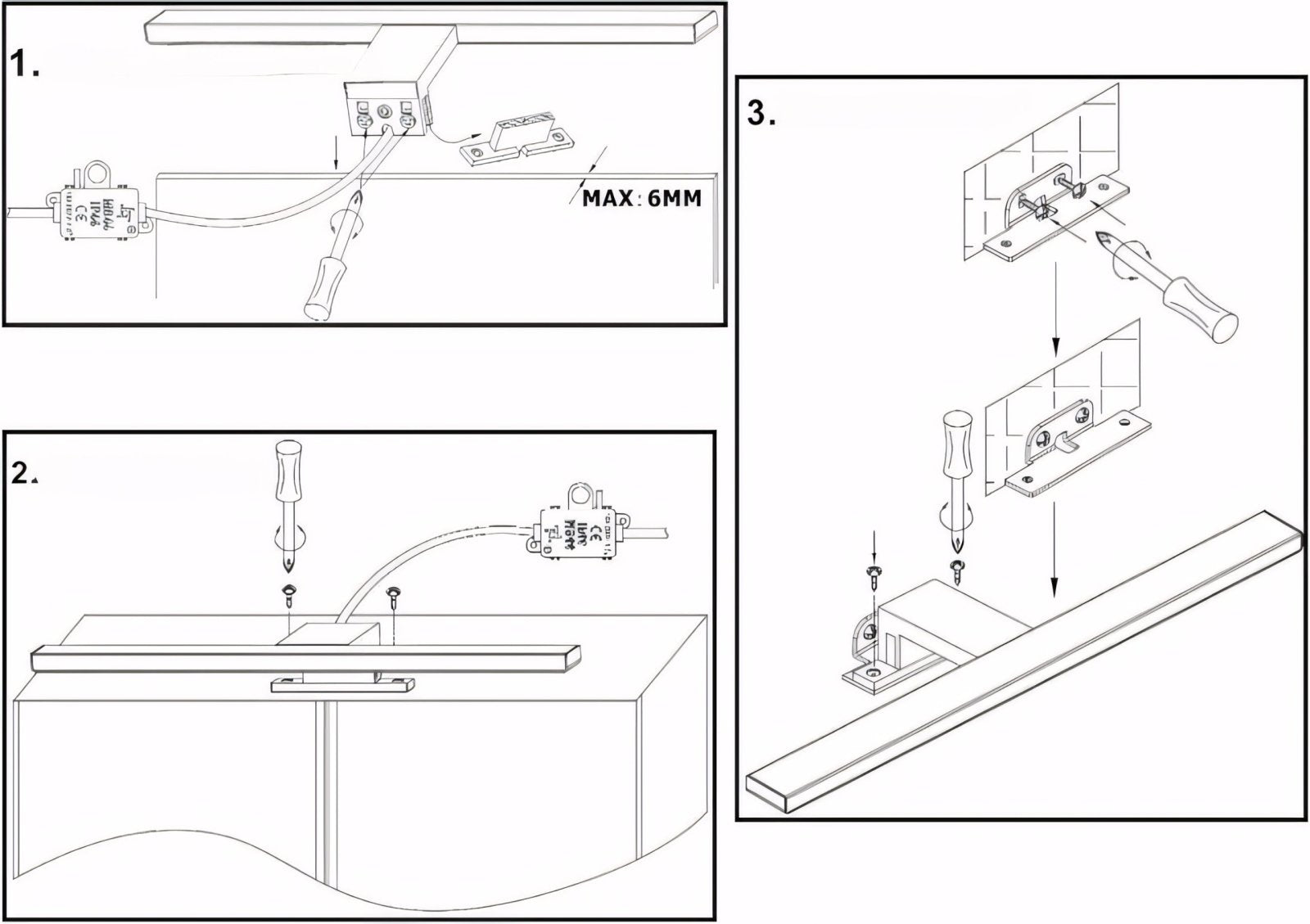 Kinkiet LED łazienkowy nad lustro 40cm IP44 | REEVE