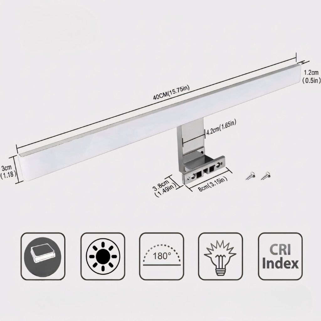 Kinkiet LED nad lustro 40 cm, 10 W, 870 lm, IP44, 4000 K | REEVE