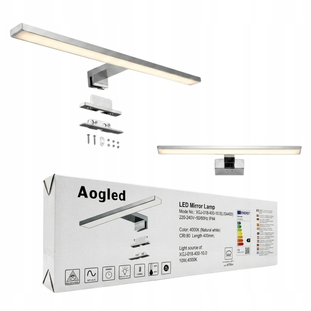 Kinkiet LED nad lustro 40 cm, 10 W, 870 lm, IP44, 4000 K | REEVE