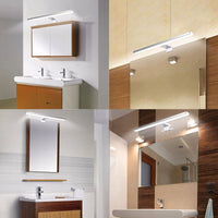 Kinkiet LED nad lustro 40cm IP44 srebrny zimne światło | REEVE