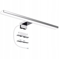 Kinkiet LED nad lustro 40cm IP44 srebrny zimne światło | REEVE