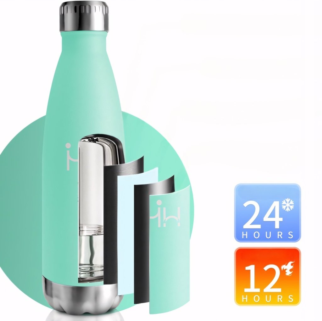 Kubek termiczny 500 ml – turkusowy, szczelny, BPA Free | REEVE