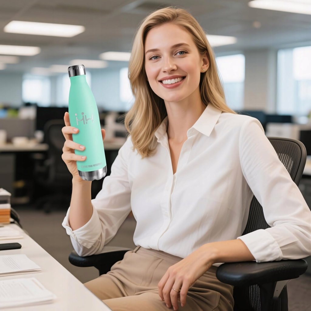 Kubek termiczny 500 ml – turkusowy, szczelny, BPA Free | REEVE