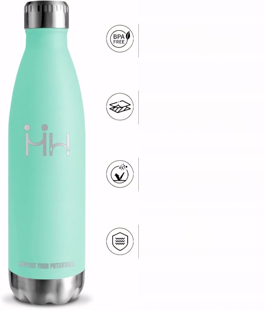 Kubek termiczny 500 ml – turkusowy, szczelny, BPA Free | REEVE