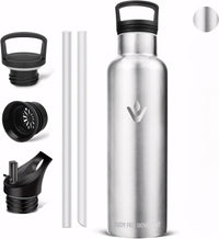Kubek termiczny 750 ml ze słomką i filtrem, stalowy | REEVE