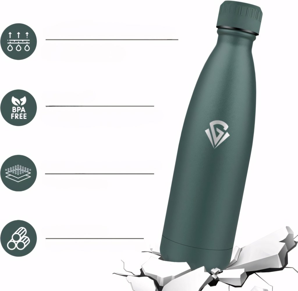 Kubek termiczny Grasta 500ml zielony | REEVE