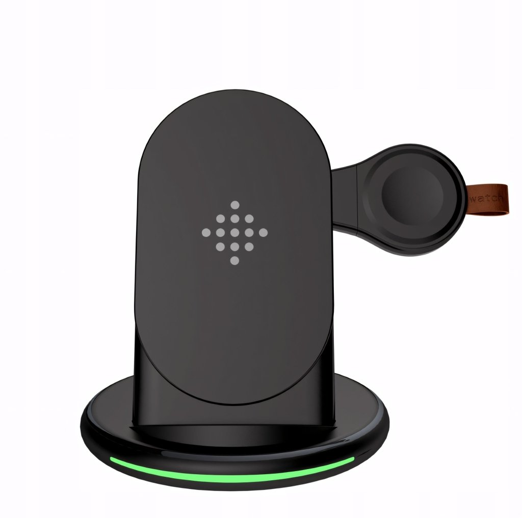 Ładowarka bezprzewodowa 3w1 15W stacja Qi | REEVE