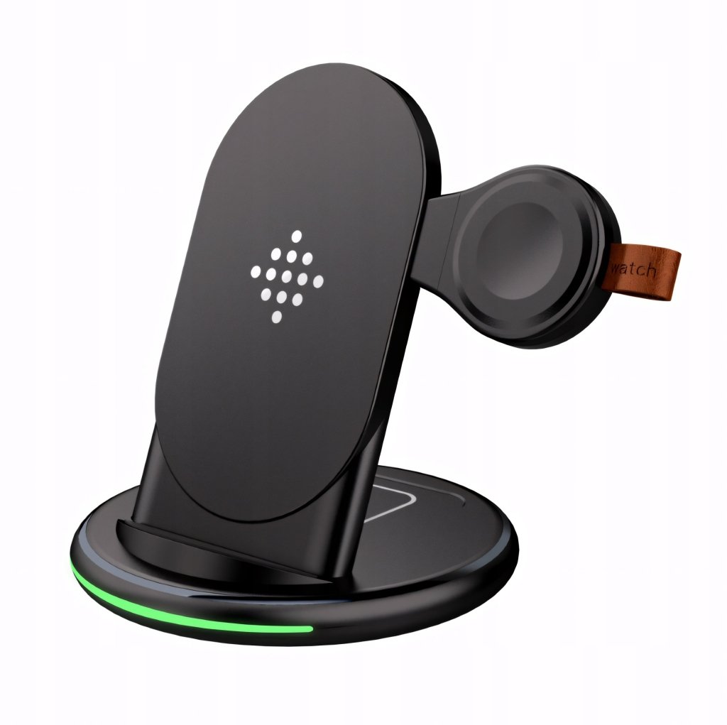 Ładowarka bezprzewodowa 3w1 15W stacja Qi | REEVE