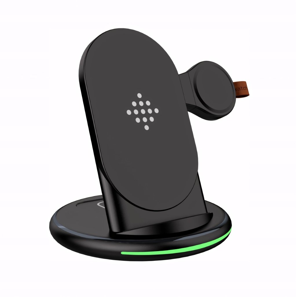 Ładowarka bezprzewodowa 3w1 15W stacja Qi | REEVE