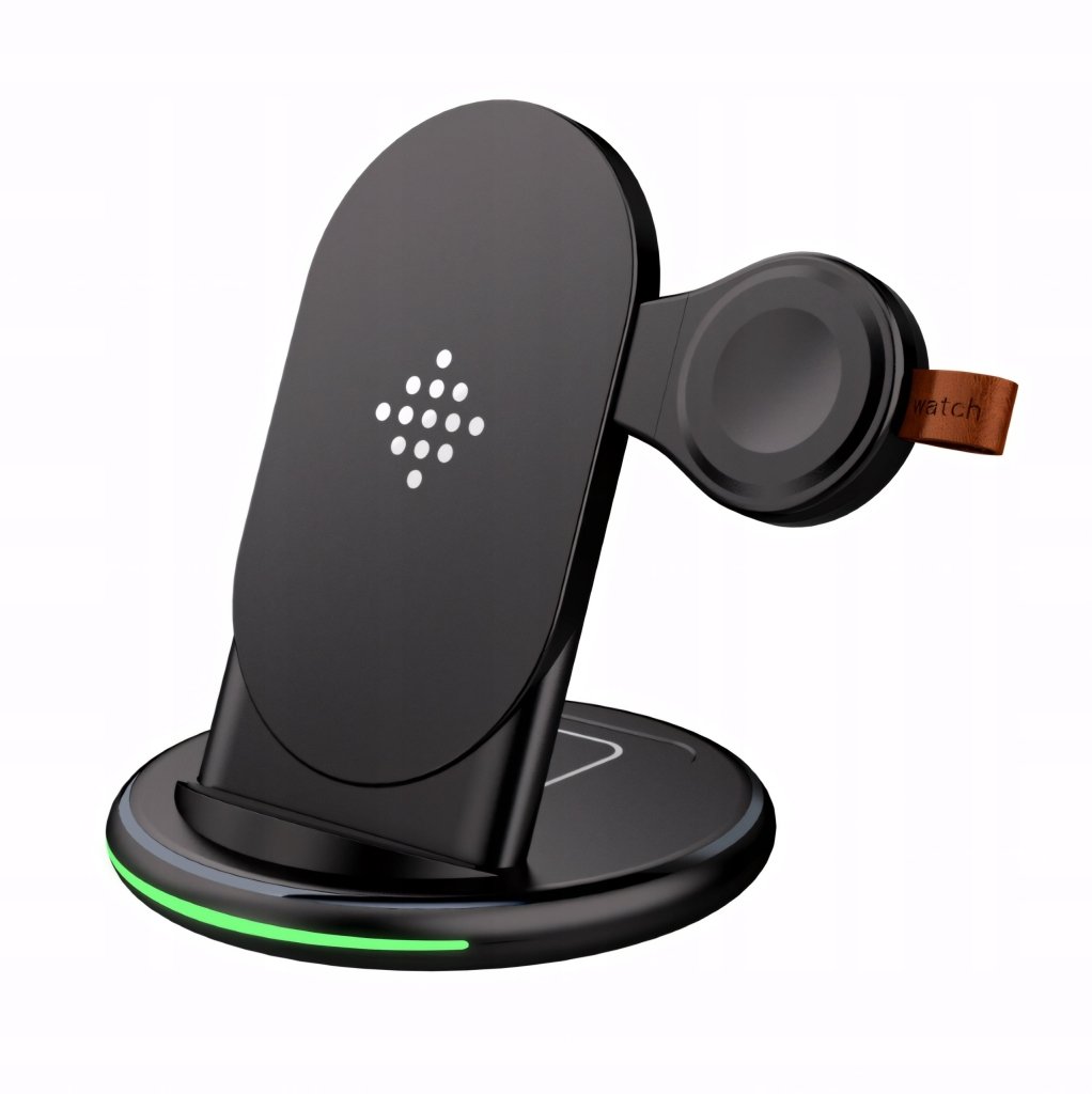 Ładowarka bezprzewodowa 3w1 15W stacja Qi | REEVE