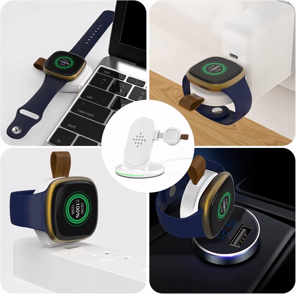 Ładowarka indukcyjna 3w1 biała – szybka, Qi, QC3.0 | REEVE