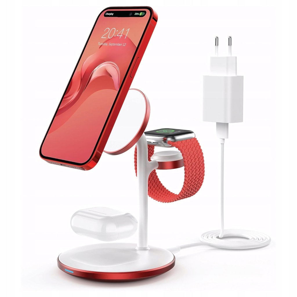 Ładowarka indukcyjna 3w1 MagSafe 15W fast charge | REEVE