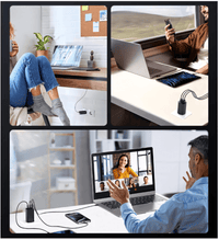 Ładowarka sieciowa GaN 65 W, 2× USB - C + USB - A, PD 3.0 | REEVE