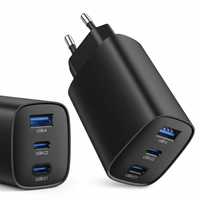 Ładowarka sieciowa GaN 65 W, 2× USB - C + USB - A, PD 3.0 | REEVE