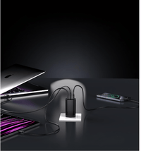 Ładowarka sieciowa GaN 65 W, 2× USB - C + USB - A, PD 3.0 | REEVE