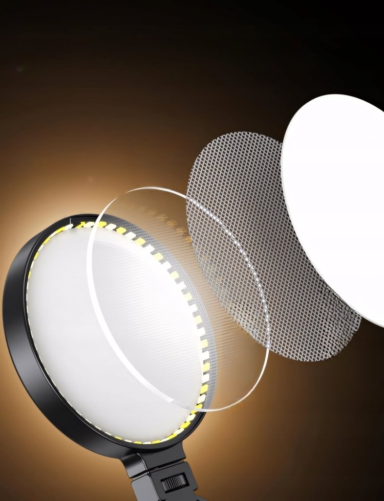 Lampa ring LED na telefon i laptop KNIOO akumulatorowa | REEVE