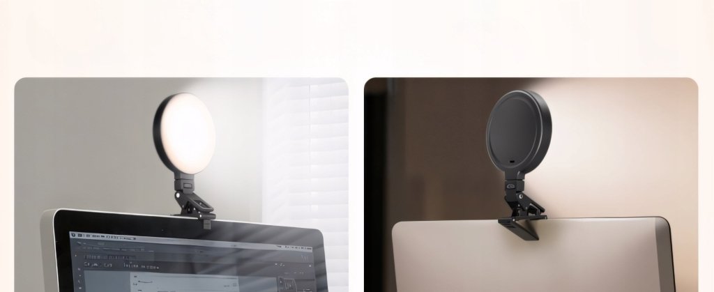 Lampa ring LED na telefon i laptop KNIOO akumulatorowa | REEVE