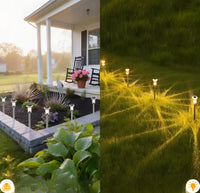 Lampa solarna LED wbijana, 6 sztuk, czujnik zmierzchu, akryl | REEVE