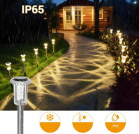 Lampa solarna LED wbijana, 6 sztuk, czujnik zmierzchu, akryl | REEVE