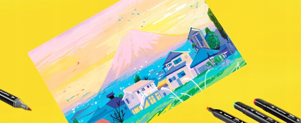 Markery alkoholowe 80szt dwustronne PROF etui | REEVE