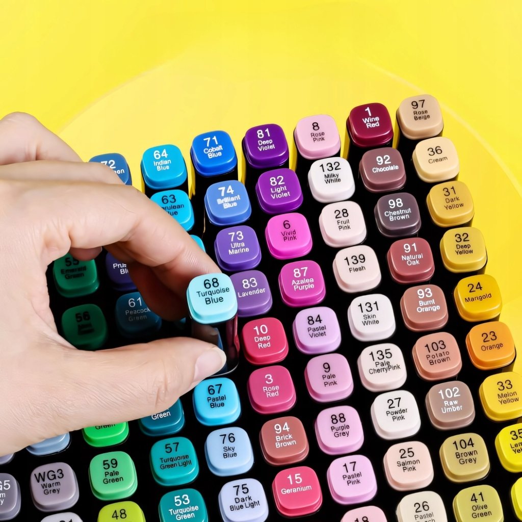 Markery alkoholowe 80szt dwustronne PROF etui | REEVE