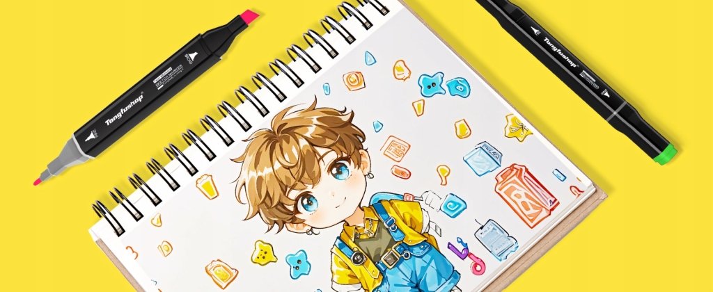 Markery alkoholowe 80szt dwustronne PROF etui | REEVE