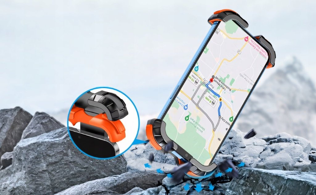 Mocny uchwyt na telefon rowerowy motocyklowy 360° | REEVE