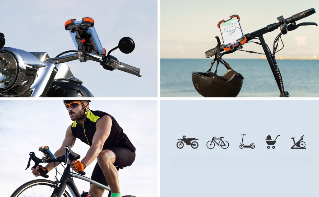 Mocny uchwyt na telefon rowerowy motocyklowy 360° | REEVE