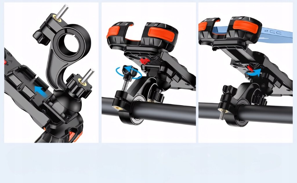 Mocny uchwyt na telefon rowerowy motocyklowy 360° | REEVE