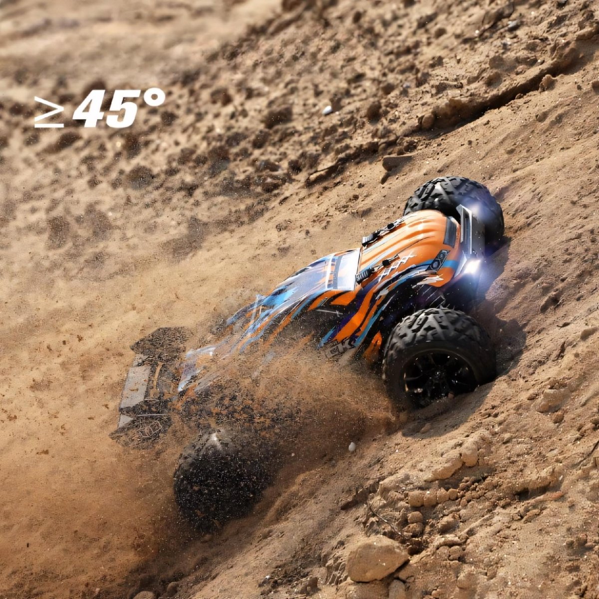 Monster Truck RC 4x4 36km/h pomarańczowy | REEVE