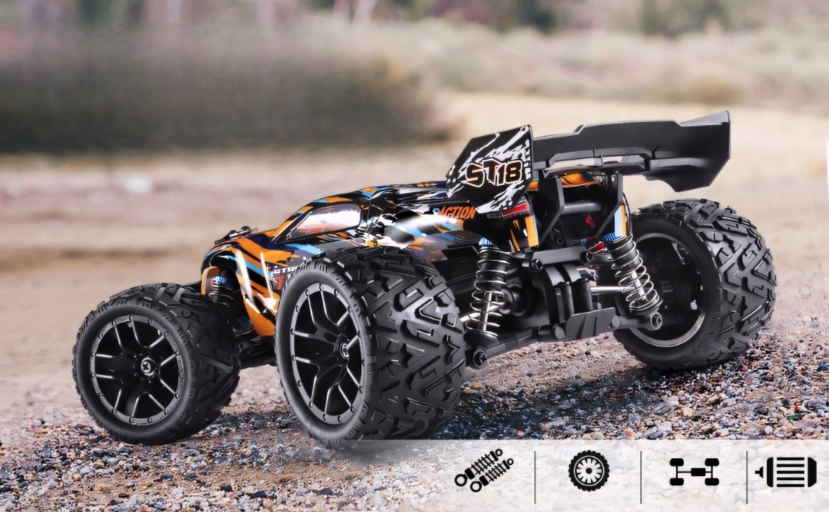 Monster Truck RC 4x4 36km/h pomarańczowy | REEVE
