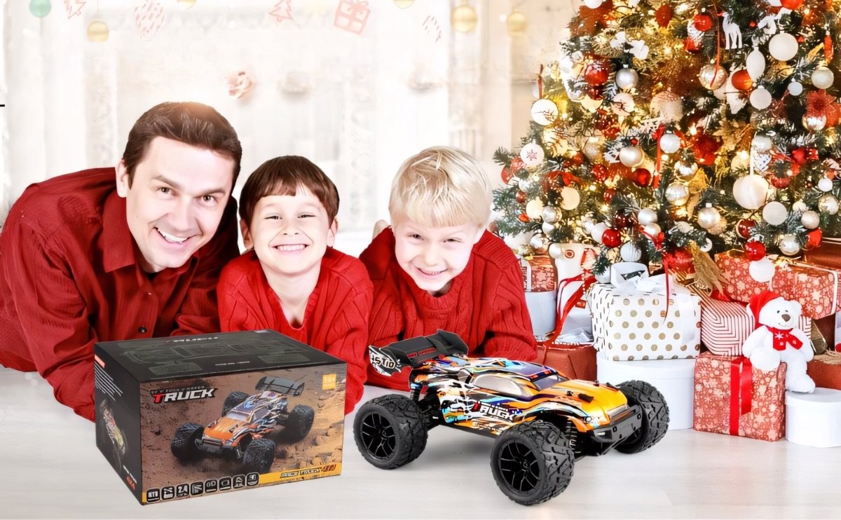 Monster Truck RC 4x4 36km/h pomarańczowy | REEVE