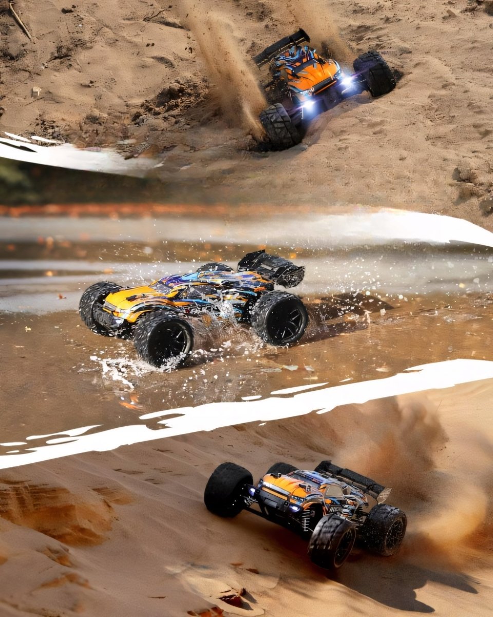 Monster Truck RC 4x4 36km/h pomarańczowy | REEVE